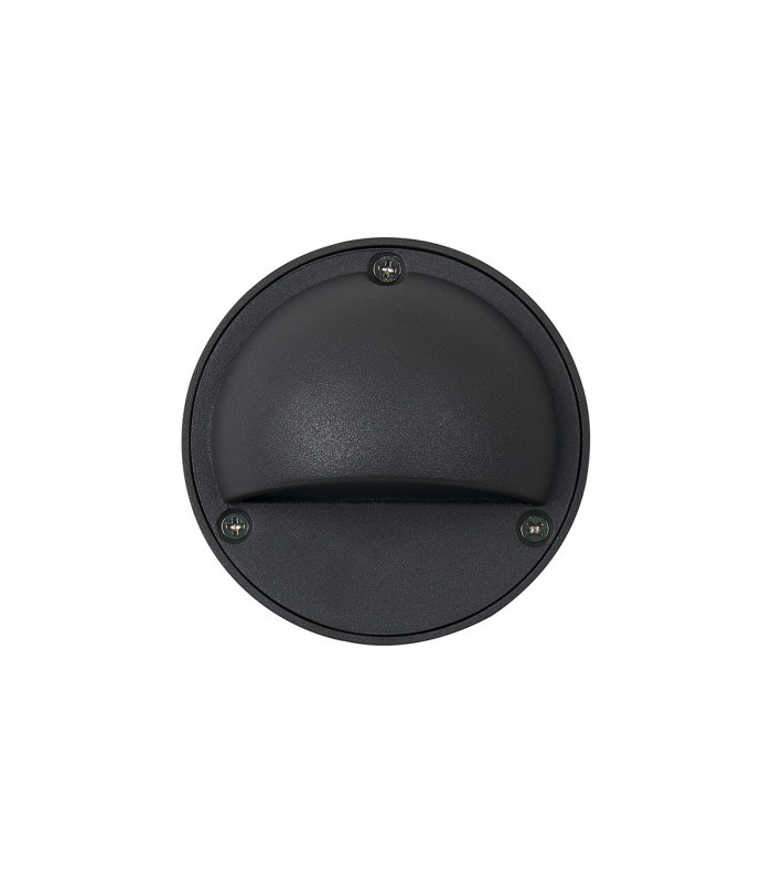Flushing Round 24V DC Wall/Step Light 1.2W LED 3000K c/w 1m 2 x 0.3mm² PVC Cable Male Connection IP44 Anthracite -6
