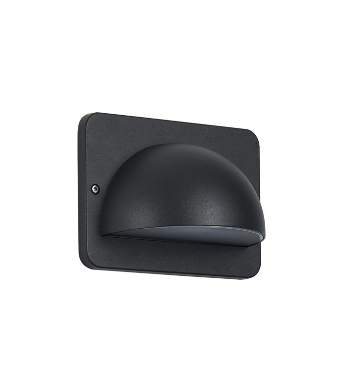 Flushing Rectangular 24V DC Wall Light 6W LED 3000K c/w 1m 2 x 0.75mm² PVC Cable Male Connection IP44 Anthracite -4