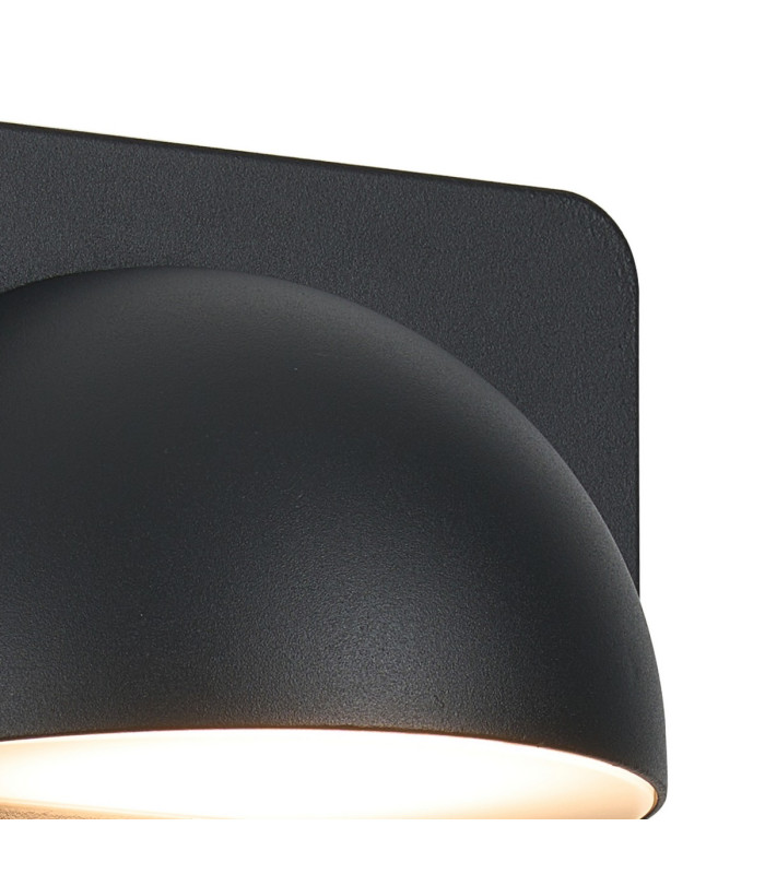 Flushing Rectangular 24V DC Wall Light 6W LED 3000K c/w 1m 2 x 0.75mm² PVC Cable Male Connection IP44 Anthracite -8