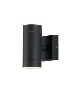 Flushing Cylinder 24V DC Up & Down Wall Light 2 x 3W LED 3000K c/w 2m Fly Lead Male Connection IP44 Anthracite -1