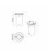 Flushing 68mm 24V DC In-Ground LED Spotlight 3W LED 3000K c/w 1m Cable IP65 -2