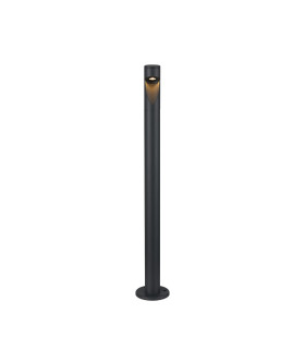 Flushing 24V DC Post Lamp Asymmetric Lens For Wide Beam 3W LED 3000K c/w 1m Cable Male Connection IP65 Anthracite -1