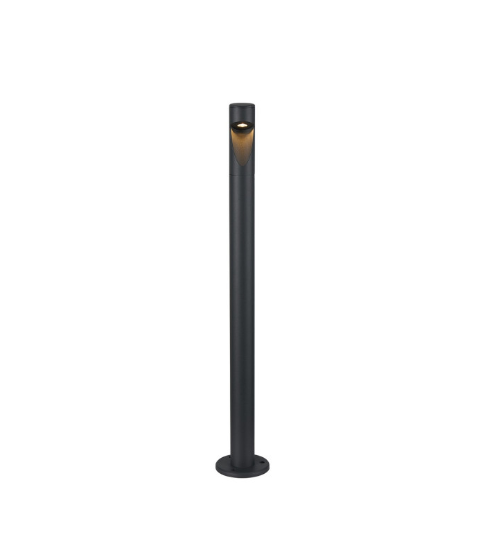 Flushing 24V DC Post Lamp Asymmetric Lens For Wide Beam 3W LED 3000K c/w 1m Cable Male Connection IP65 Anthracite -1