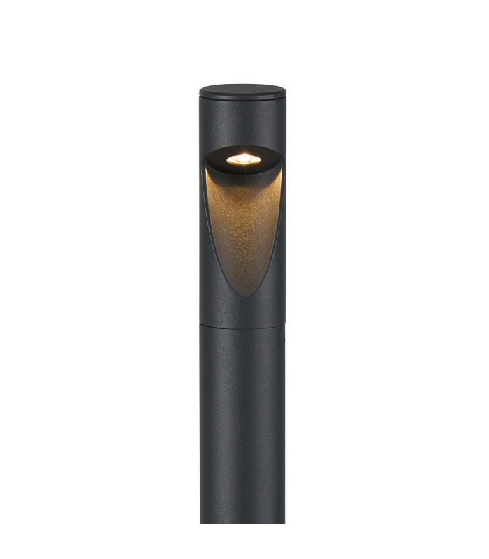 Flushing 24V DC Post Lamp Asymmetric Lens For Wide Beam 3W LED 3000K c/w 1m Cable Male Connection IP65 Anthracite -6