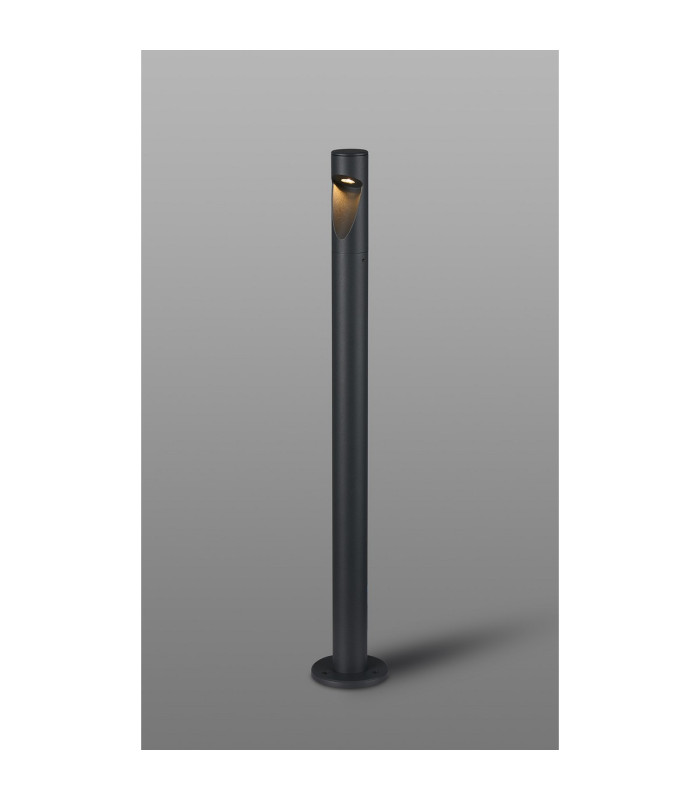 Flushing 24V DC Post Lamp Asymmetric Lens For Wide Beam 3W LED 3000K c/w 1m Cable Male Connection IP65 Anthracite -9