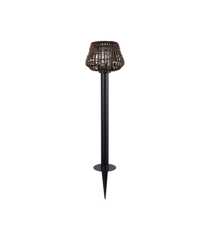 Flushing Rattan Plastic Shade Postlamp c/w Ground Spike/Base Mount 24V DC 1 x E27 c/w 1m Cable-4