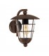 1 Light Outdoor Wall Lantern Brown IP44, E27 - 1