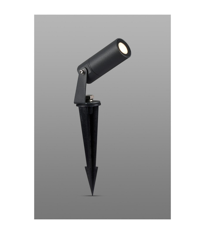 Flushing 24V DC Spotlight 2 in 1 Ground Spike/Fixed Base 3W LED 3000K c/w 1m Cable Male Connection IP65 Anthracite -3