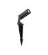 Flushing 24V DC Spotlight 2 in 1 Ground Spike/Fixed Base 3W LED 3000K c/w 1m Cable Male Connection IP65 Anthracite -4