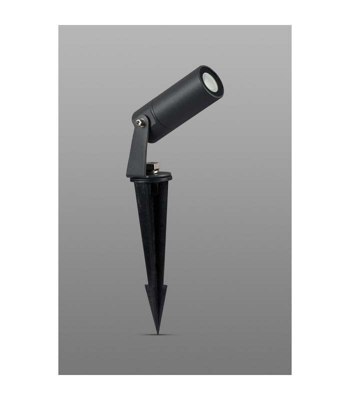 Flushing 24V DC Spotlight 2 in 1 Ground Spike/Fixed Base 3W LED 3000K c/w 1m Cable Male Connection IP65 Anthracite -8
