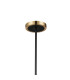 Worcester Swing Arm Telescopic Pendant 4 Light E14 Brass/Satin Black/Amber Striped Cylinder Glass-6