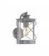 1 Light Outdoor Wall Light Antique Silver IP44, E27 - 1