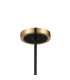 Worcester Swing Arm Telescopic Pendant 4 Light E14 Brass/Satin Black/Smoke Twisted Cylinder Glass-8