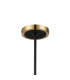 Worcester Swing Arm Telescopic Pendant 4 Light E14 Brass/Satin Black/Clear Uniform Dimple Cylinder Glass-8