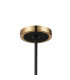 Worcester Swing Arm Telescopic Pendant 4 Light E14 Brass/Satin Black/Smoke Uniform Dimple Cylinder Glass-8