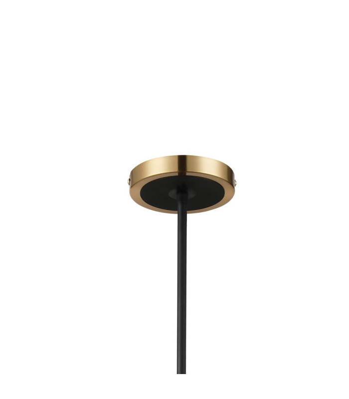 Worcester Swing Arm Telescopic Pendant 4 Light E14 Brass/Satin Black/Clear Round Textured Diamond Pattern Glass-5
