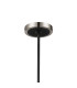 Worcester Swing Arm Telescopic Pendant 4 Light E14 Satin Nickel/Satin Black/Amber Uniform Dimple Cylinder Glass-5