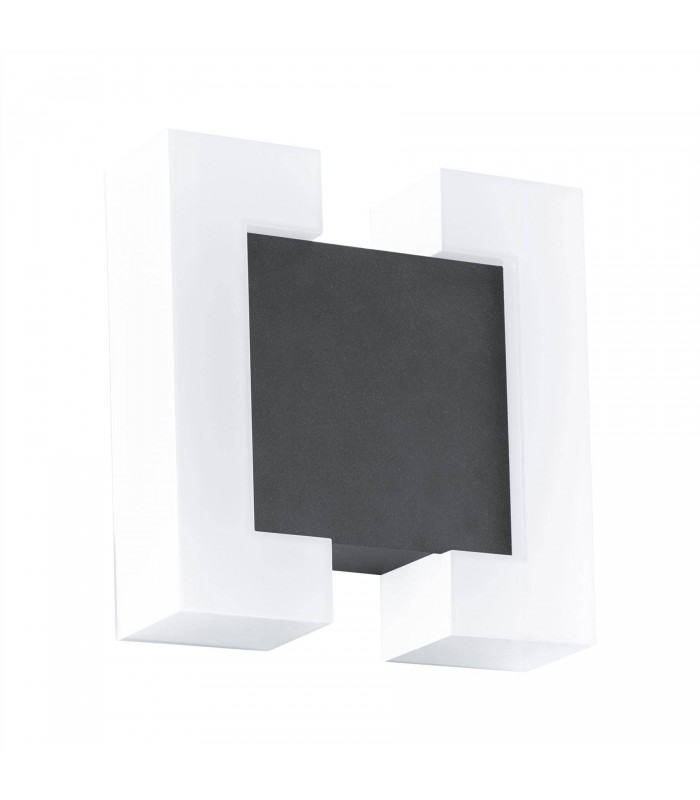 LED Outdoor Flush Wall Light Anthracite IP44 - 1