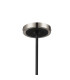 Worcester Swing Arm Telescopic Pendant 4 Light E14 Satin Nickel/Satin Black/Clear Uniform Dimple Cylinder Glass-4
