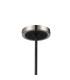 Worcester Swing Arm Telescopic Pendant 4 Light E14 Satin Nickel/Satin Black/Amber Fade Wine Glass Glass-5