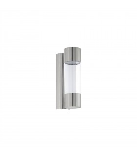 LED Outdoor Flush Wall Light Stainless Steel IP44 - 1