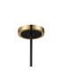 Worcester Swing Arm Telescopic Pendant 5 Light E14 Brass/Satin Black/Clear Striped Cylinder Glass-9