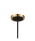 Worcester Swing Arm Telescopic Pendant 5 Light E14 Brass/Satin Black/Smoke Twisted Cylinder Glass-9