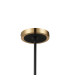 Worcester Swing Arm Telescopic Pendant 5 Light E14 Brass/Satin Black/Smoke Uniform Dimple Cylinder Glass-9