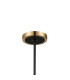Worcester Swing Arm Telescopic Pendant 5 Light E14 Brass/Satin Black/Smoke Fade Wine Glass Glass-9