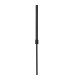 Worcester Swing Arm Telescopic Pendant 5 Light E14 Satin Nickel/Satin Black/Amber Striped Cylinder Glass-7