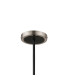 Worcester Swing Arm Telescopic Pendant 5 Light E14 Satin Nickel/Satin Black/Clear Striped Cylinder Glass-8