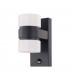 LED Outdoor Up Down Wall Light with PIR Motion Sensor Anthracite IP44 - 1