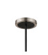 Worcester Swing Arm Telescopic Pendant 5 Light E14 Satin Nickel/Satin Black/Clear Twisted Cylinder Glass-8
