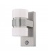 LED Outdoor Up Down Wall Light with PIR Motion Sensor Stainless Steel, Silver IP44 - 1