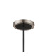 Worcester Swing Arm Telescopic Pendant 5 Light E14 Satin Nickel/Satin Black/Smoke Twisted Cylinder Glass-8