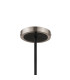 Worcester Swing Arm Telescopic Pendant 5 Light E14 Satin Nickel/Satin Black/Clear Uniform Dimple Cylinder Glass-8