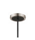 Worcester Swing Arm Telescopic Pendant 5 Light E14 Satin Nickel/Satin Black/Smoke Uniform Dimple Cylinder Glass-8