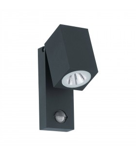 LED Outdoor Wall Light with PIR Motion Sensor Anthracite IP44 - 1