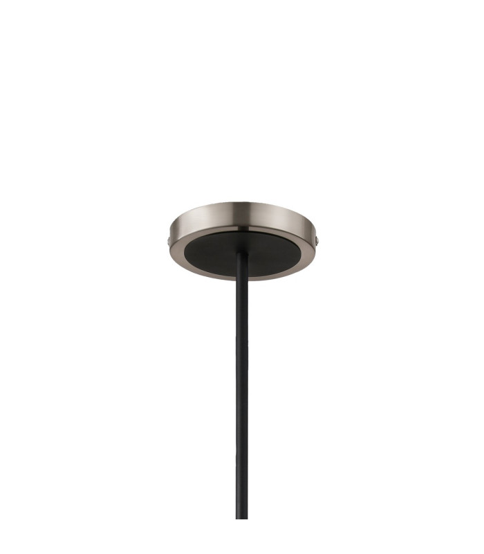 Worcester Swing Arm Telescopic Pendant 5 Light E14 Satin Nickel/Satin Black/Smoke Fade Wine Glass Glass-5