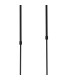 Worcester Swing Arm Telescopic Linear Pendant 6 Light E14 Brass/Satin Black/Amber Striped Cylinder Glass-7
