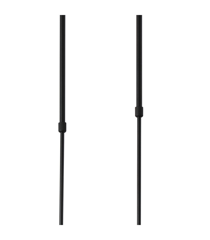 Worcester Swing Arm Telescopic Linear Pendant 6 Light E14 Brass/Satin Black/Amber Twisted Cylinder Glass-7