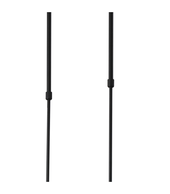 Worcester Swing Arm Telescopic Linear Pendant 6 Light E14 Brass/Satin Black/Clear Twisted Cylinder Glass-7