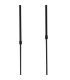 Worcester Swing Arm Telescopic Linear Pendant 6 Light E14 Brass/Satin Black/Smoke Twisted Cylinder Glass-7