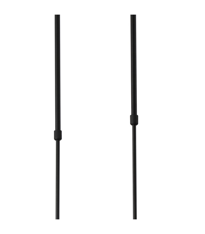 Worcester Swing Arm Telescopic Linear Pendant 6 Light E14 Brass/Satin Black/Amber Uniform Dimple Cylinder Glass-8