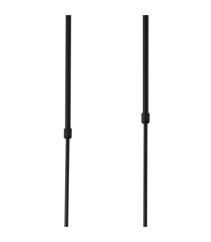 Worcester Swing Arm Telescopic Linear Pendant 6 Light E14 Brass/Satin Black/Clear Uniform Dimple Cylinder Glass-7