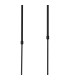 Worcester Swing Arm Telescopic Linear Pendant 6 Light E14 Brass/Satin Black/Smoke Uniform Dimple Cylinder Glass-7