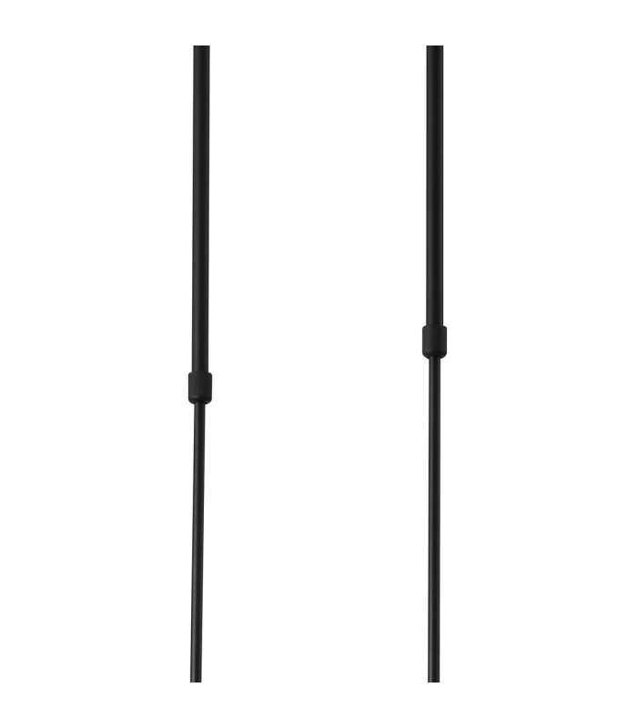 Worcester Swing Arm Telescopic Linear Pendant 6 Light E14 Brass/Satin Black/Smoke Uniform Dimple Cylinder Glass-7