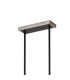 Worcester Swing Arm Telescopic Linear Pendant 6 Light E14 Satin Nickel/Satin Black/White Round Speckled Glass-5
