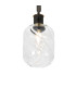 Worcester 60cm Swing Arm Flush Ceiling 3 Light E14 Brass/Satin Black/Clear Twisted Cylinder Glass-6