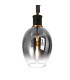 Worcester 61cm Swing Arm Flush Ceiling 3 Light E14 Brass/Satin Black/Smoke Fade Wine Glass Glass-8